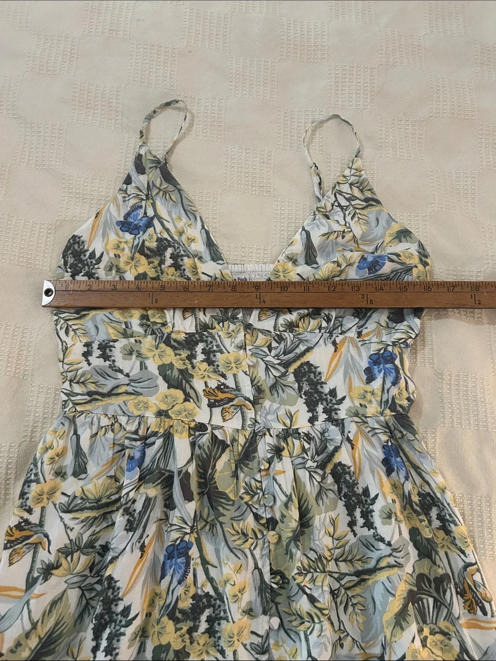 Abercrombie & Fitch  Floral V-Neck Spaghetti Strap Maxi Dress size medium